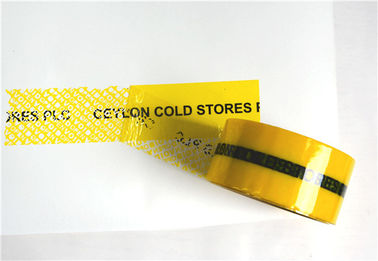 jakość Customized OPENVOID Tamper Evident Security Tape / PET Packing Adhesive Tape fabryka